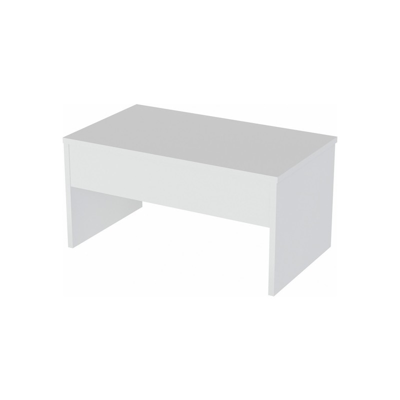 mesa auxiliar100 tablero de aglomerado rechapado en melamina color blanco