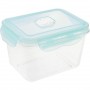 caja para alimentos frescos con cierre de clic14 x 11 x 9 cm 07 l tina tritan aquamarine verde