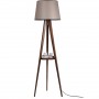 lámpara de pie con madera nogal colección tanganica 45x45x160 casquillo e 27 max 60 w
