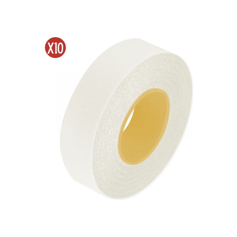 pack 10 rollo cinta adhesiva doble cara 10 mt x 15 mm milan