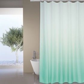 cortina de bano poliester sugar pastel verde