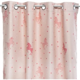 cortina opaca infantil unicornio rosa