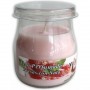 vela perfumada vaso yogurt 100 g fresas con nata
