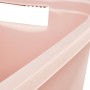cesto para la colada 65 x 44 x 28 rosa nórdico diseño liso