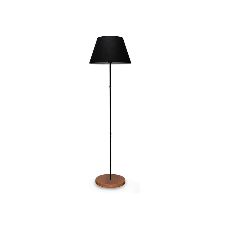 lámpara de pie 145 cm negro tipo e27 max 60 w