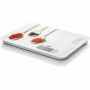 balanza electrónica de cocina blanco cucharas 20 kg