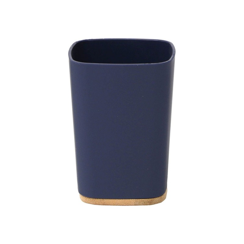 vaso de baño rubber hecho en abs y bambu azul